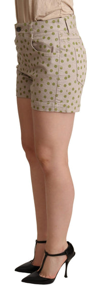 Thumbnail for Chic Polka Dot Cotton Stretch Shorts