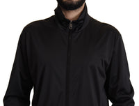 Thumbnail for Black Full Zip Long Sleeve D.N.A Sports Sweater