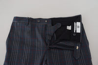 Thumbnail for Gray Pure Wool Men Checkered Pants