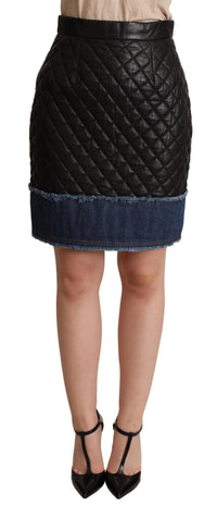 Thumbnail for Sleek High-Waist Leather Mini Skirt