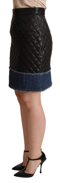 Thumbnail for Sleek High-Waist Leather Mini Skirt