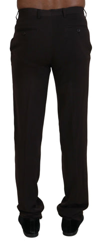 Thumbnail for Elegant Brown Italian Dress Pants