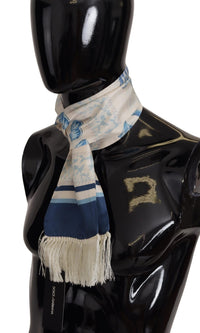 Thumbnail for Elegant Multicolor Silk Men's Scarf