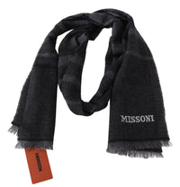 Thumbnail for Elegant Wool Scarf with Signature Stripes