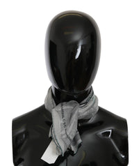 Thumbnail for Elegant Gray Silk Scarf for Women