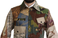 Thumbnail for Patchwork Camouflage Casual Shirt