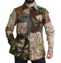 Thumbnail for Patchwork Camouflage Casual Shirt
