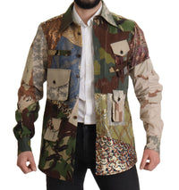 Thumbnail for Patchwork Camouflage Casual Shirt