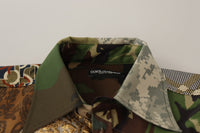Thumbnail for Patchwork Camouflage Casual Shirt