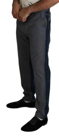 Thumbnail for Gray Dress Blue Denim Trousers Cotton Pants