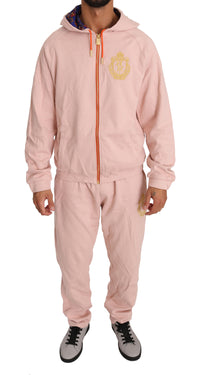 Thumbnail for Elegant Pink Cotton Sweatsuit Luxury Comfort