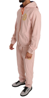 Thumbnail for Elegant Pink Cotton Sweatsuit Luxury Comfort