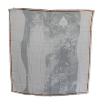 Thumbnail for Elegant Floral Printed Silk Scarf