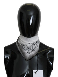 Thumbnail for Chic White Cotton Men's Scarf