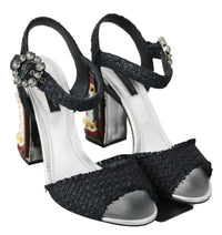 Thumbnail for Elegant Black Ankle Strap Sandals with LED Lights
