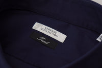 Thumbnail for Elegant Dark Blue Cotton Blend Dress Shirt