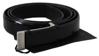 Thumbnail for Elegant Black Leather Waist Belt