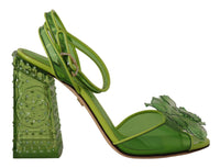 Thumbnail for Enchanting Green Crystal Embellished Sandals