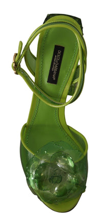 Thumbnail for Enchanting Green Crystal Embellished Sandals