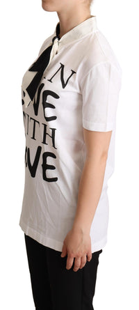 Thumbnail for Chic Love Slogan Silk Cotton Tee