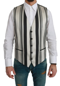 Thumbnail for Stripe Cotton Silk Dress Vest