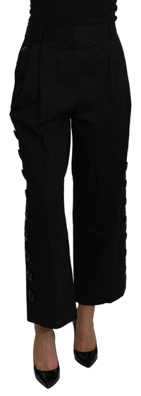 Thumbnail for Elegant High Waist Cropped Pants
