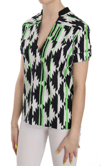 Thumbnail for Glam Short Sleeve Plunging Neck Top