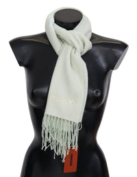 Thumbnail for Elegant White Cashmere Scarf