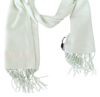 Thumbnail for Elegant White Cashmere Scarf