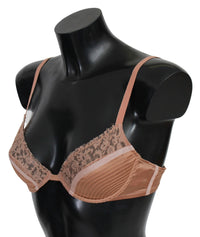 Thumbnail for Elegant Nude Lace Push-Up Bra