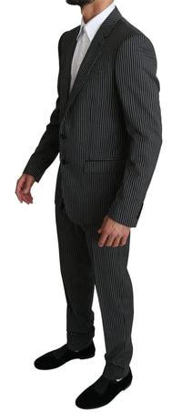 Thumbnail for Elegant Striped Wool-Silk Two-Piece Suit