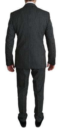 Thumbnail for Elegant Striped Wool-Silk Two-Piece Suit