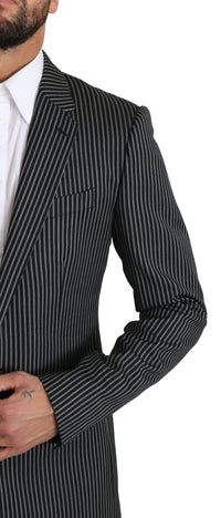 Thumbnail for Elegant Striped Wool-Silk Two-Piece Suit