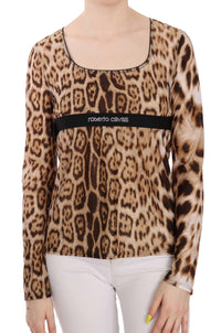 Thumbnail for Elegant Leopard Long Sleeve Top