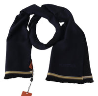 Thumbnail for Elegant Unisex Wool Scarf with Embroidered Logo