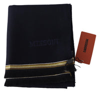 Thumbnail for Elegant Unisex Wool Scarf with Embroidered Logo