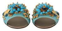 Thumbnail for Exquisite Crystal-Embellished Exotic Leather Sandals