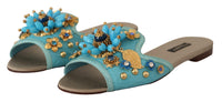 Thumbnail for Exquisite Crystal-Embellished Exotic Leather Sandals