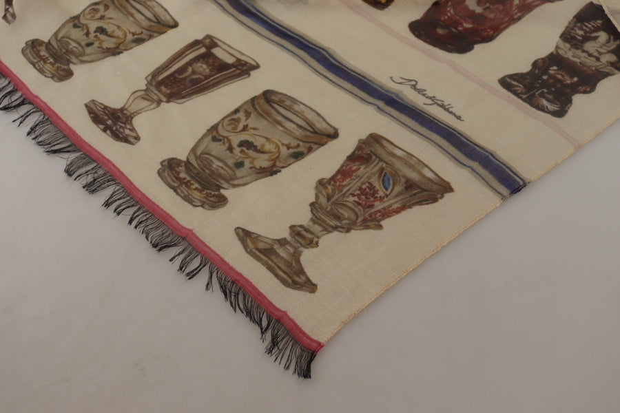 Multicolor Modal-Silk Blend Shawl Wrap Scarf