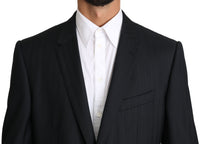 Thumbnail for Elegant Blue Patterned Martini Formal Blazer