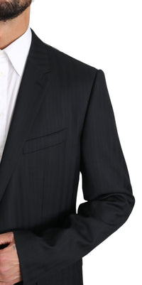 Thumbnail for Elegant Blue Patterned Martini Formal Blazer