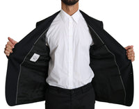 Thumbnail for Elegant Blue Patterned Martini Formal Blazer