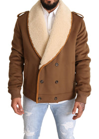 Thumbnail for Elegant Double Breasted Shearling Jacket