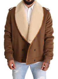 Thumbnail for Elegant Double Breasted Shearling Jacket