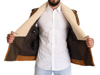 Thumbnail for Elegant Double Breasted Shearling Jacket