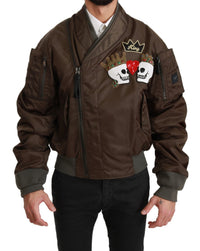 Thumbnail for Sequined Double-Breasted Bomber Jacket
