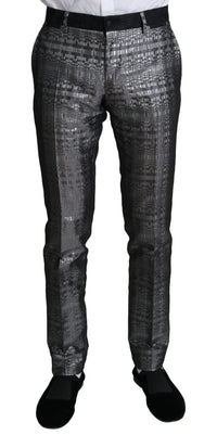 Thumbnail for Elegant Silver Patterned Men's Suit