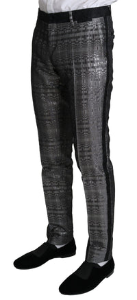 Thumbnail for Elegant Silver Patterned Men's Suit