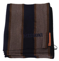 Thumbnail for Elegant Striped Wool Scarf