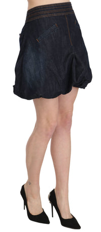 Thumbnail for Chic Dark Blue A-Line Mini Skirt